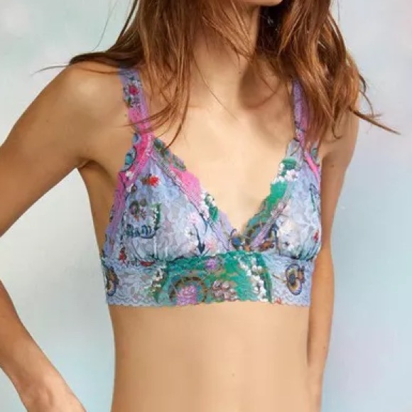 Hanky Panky X Cynthia Rowley Triangle Lace Bralette - Picture 15 of 15